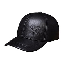 Genuine Leather Baseball Cap | Embossed Red Brown-Caps-SHED71-black-SHED71