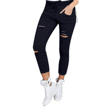 Hole Leggings with Pockets | Dark Blue-Leggings-SHED71-Dark blue-S-SHED71
