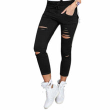 Hole Leggings with Pockets | Gray-Leggings-SHED71-Black-S-SHED71