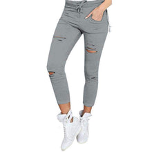 Hole Leggings with Pockets | Gray-Leggings-SHED71-Gray-S-SHED71