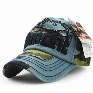 "Jamont New Era" Camo Cap | Blue-Caps-SHED71-SHED71