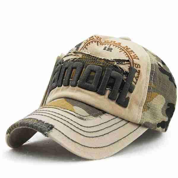 JAMONT Vintage Cotton Baseball Caps Bone Amoeba Vintage Snapback