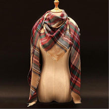 Large Luxury Plaid Cashmere Scarf-Clothing-SHED71-1-SHED71