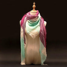Large Luxury Plaid Cashmere Scarf-Clothing-SHED71-10-SHED71