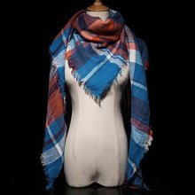 Large Luxury Plaid Cashmere Scarf-Clothing-SHED71-17-SHED71