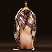 Large Luxury Plaid Cashmere Scarf-Clothing-SHED71-3-SHED71