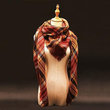 Large Luxury Plaid Cashmere Scarf-Clothing-SHED71-4-SHED71