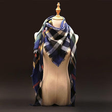 Large Luxury Plaid Cashmere Scarf-Clothing-SHED71-5-SHED71