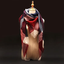 Large Luxury Plaid Cashmere Scarf-Clothing-SHED71-6-SHED71