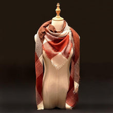 Large Luxury Plaid Cashmere Scarf-Clothing-SHED71-8-SHED71
