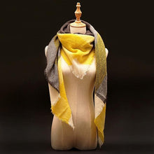 Large Luxury Plaid Cashmere Scarf-Clothing-SHED71-9-SHED71