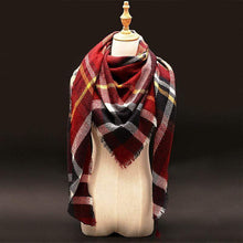 Large Luxury Plaid Cashmere Scarf-Clothing-SHED71-SHED71
