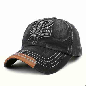 "LB" Baseball Cap | Black-Caps-SHED71-SHED71