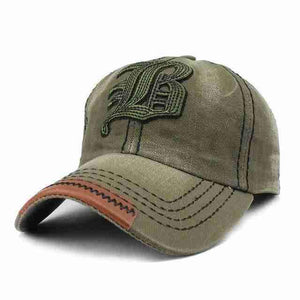 "LB" Baseball Cap | Green-Caps-SHED71-SHED71