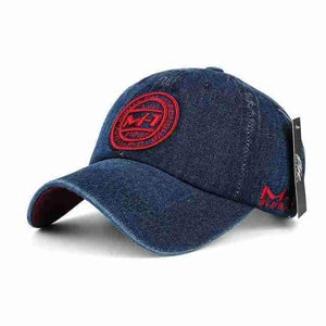 "M-1 Fix Fight Denim" Cap | Red Patch-Caps-SHED71-SHED71