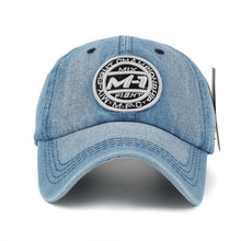 "M-1 Fix Fight" Denim Cap | White Patch-Caps-SHED71-SHED71