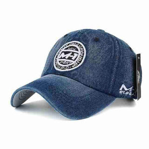 "M-1 Fix Fight" Denim Cap | White Patch-Caps-SHED71-SHED71