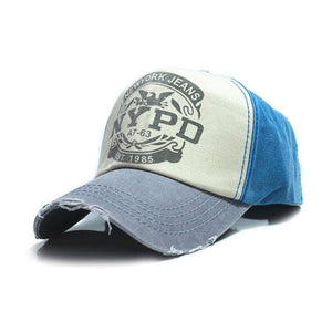 "NYPD" Baseball Cap | Red & Blue-Caps-SHED71-Light Blue & Gray-SHED71