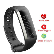 Smart Fitness Watch with Medical Support + 50 Word Information | Black + Blue Spare Strap-Watches-SHED71-SHED71