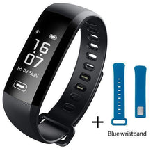 Smart Fitness Watch with Medical Support + 50 Word Information | Black + Blue Spare Strap-Watches-SHED71-SHED71