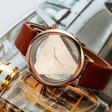 Top Luxury Women Quartz Watch with Leather Strap-Watches-SHED71-BrGG-SHED71