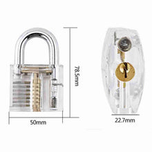 Transparent practice Padlock with tools-Gadget-SHED71-SHED71