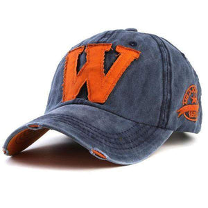 "W" Baseball Cap | Blue-Caps-SHED71-Blue-SHED71