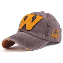 "W" Baseball Cap | Red-Caps-SHED71-Brown-SHED71