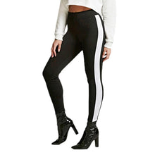 White Stripe Leggings-Leggings-SHED71-SHED71