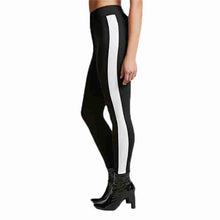 White Stripe Leggings-Leggings-SHED71-SHED71