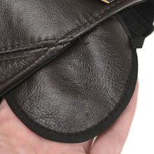 Winter Genuine Leather Baseball Caps with Ear Flaps | Light Brown-Caps-SHED71-SHED71